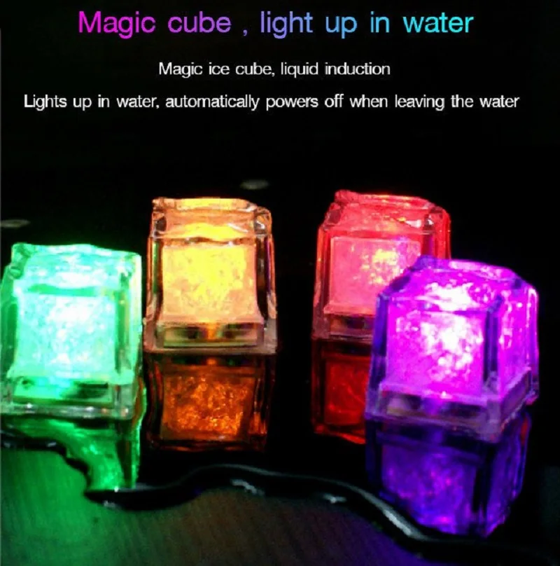 12PCS LED Colorful Glowing Party Ball Ice Flash Light Luminous Neon Wedding Festival Christmas Decor Bar Supplies | Дом и сад