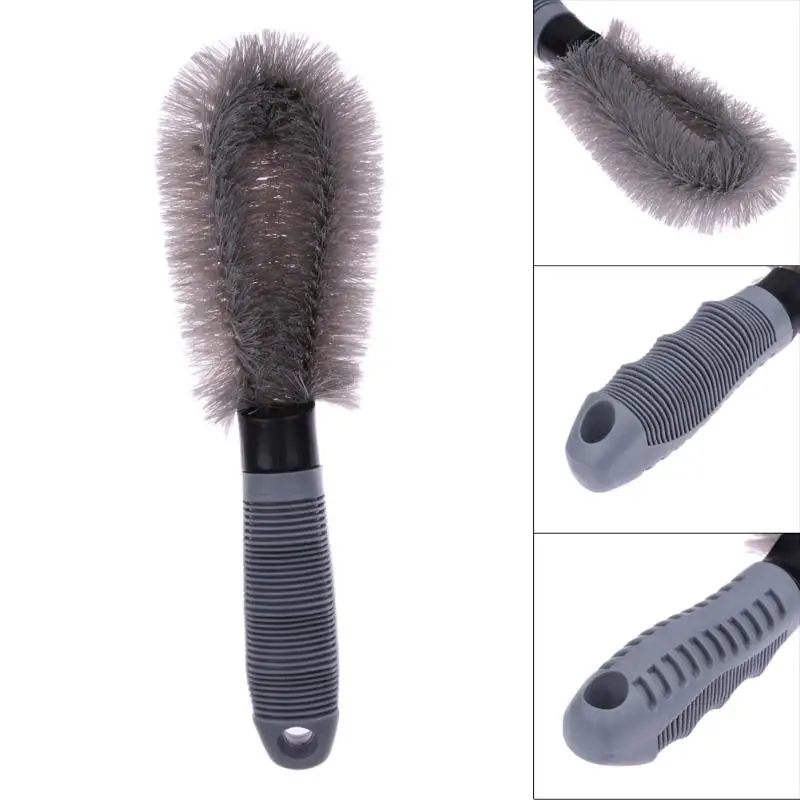 Car Accessories Wheel Brush Gray Car Styling Wash Soft Rubber