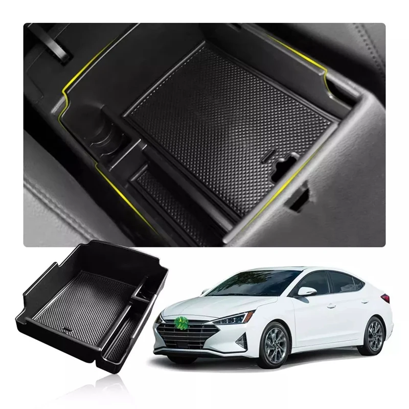 Car Armrest Storage Box for Hyundai Elantra Central Control Storage Box Auto Interior Accessories
