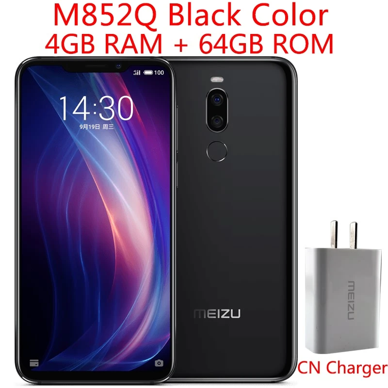 Всемирная прошивка, Meizu X8, 4 ГБ, 64 ГБ, мобильный телефон, Snapdragon 710, четыре ядра, 6,2 дюймов, FHD 1080 P, двойная задняя камера, отпечаток пальца - Цвет: CN Black 4G 64G