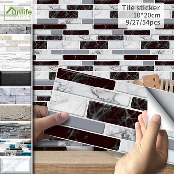 

Funlife® 20X10cm Stone Brick Wall Sticker Waterproof Self-adhesive PVC Tile Stickers for Bathroom Kitchen Camper Home Decor