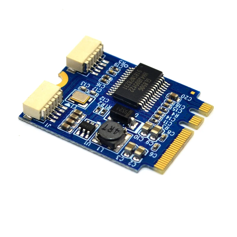 QINDIAN M.2 к USB Riser Card M.2 NGFF ключ A-E к 2 портам USB2.0 плата расширения конвертер Кабель USB M.2 Riser USB кабели адаптер