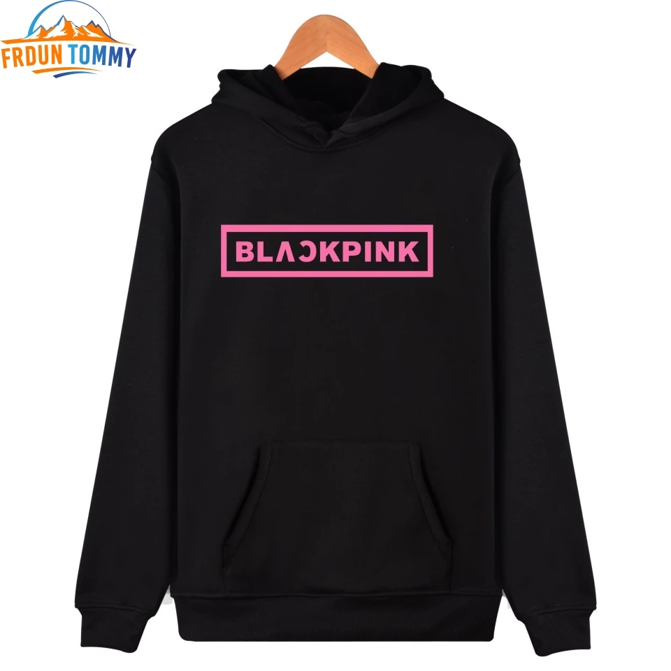 blackpink Korean KPOP Girl Group Hoodies Sweatshirts Women Black Pink Hooded Sweatshirt Camisas Feminina KPOP Blackpink Clothes