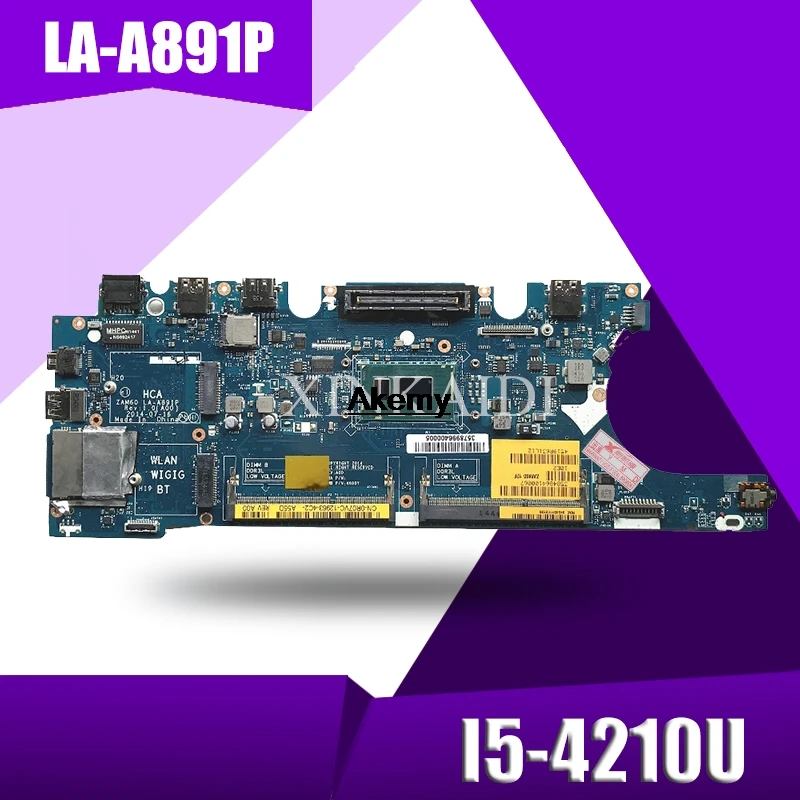 

ZAM60 LA-A891P Laptop motherboard for Dell Latitude E5250 Test original mainboard I5-4200U/4210U
