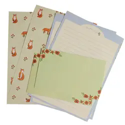 Корейские канцелярские товары для детей Подарки конверт мелко цветок животных набор для писем Письмо Бумага + комплекты из конвертов