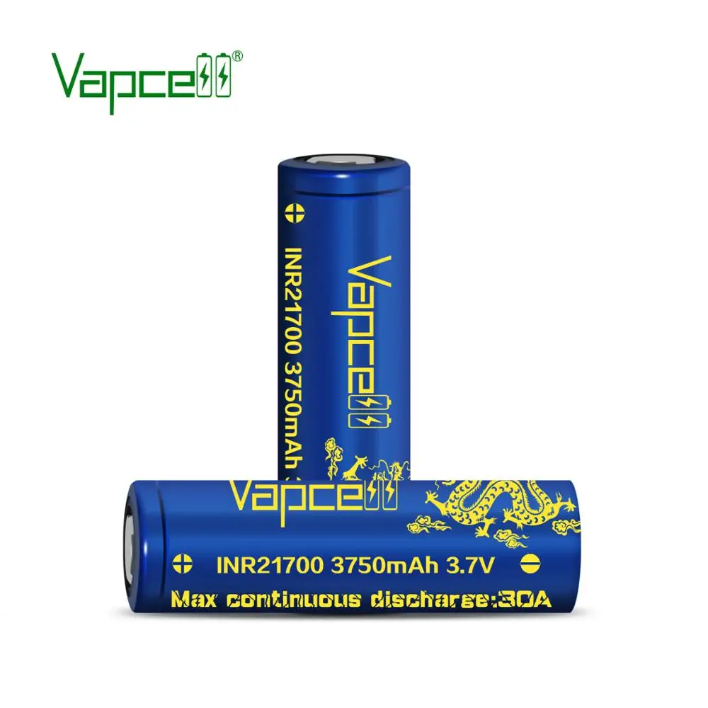 Бесплатная доставка Vapcell 21700 3750mah 30A 3 7 V rewrap s30 mooch тест истинная оценка Высокая