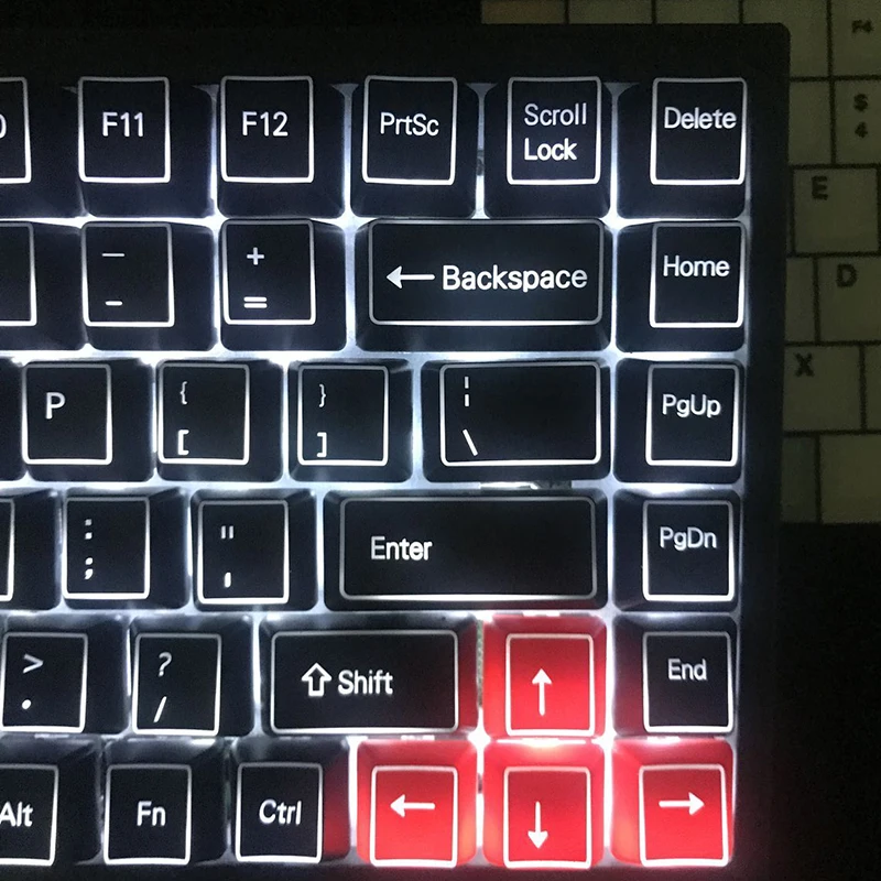 YMDK ABS ANSI ISO боковая подсветка верхняя подсветка 1,5 мм толщина блеск через Keycap только набор ключей для YMD75 KBD75 Keycool 84 KBD67 XD64 GK64