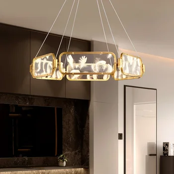 

Fss Modern Creativity Feather Chandeliers Luxury Crystal Gold Ghandelier Lighting For Living Room Bedroom Led AC 110V-220V Lamps