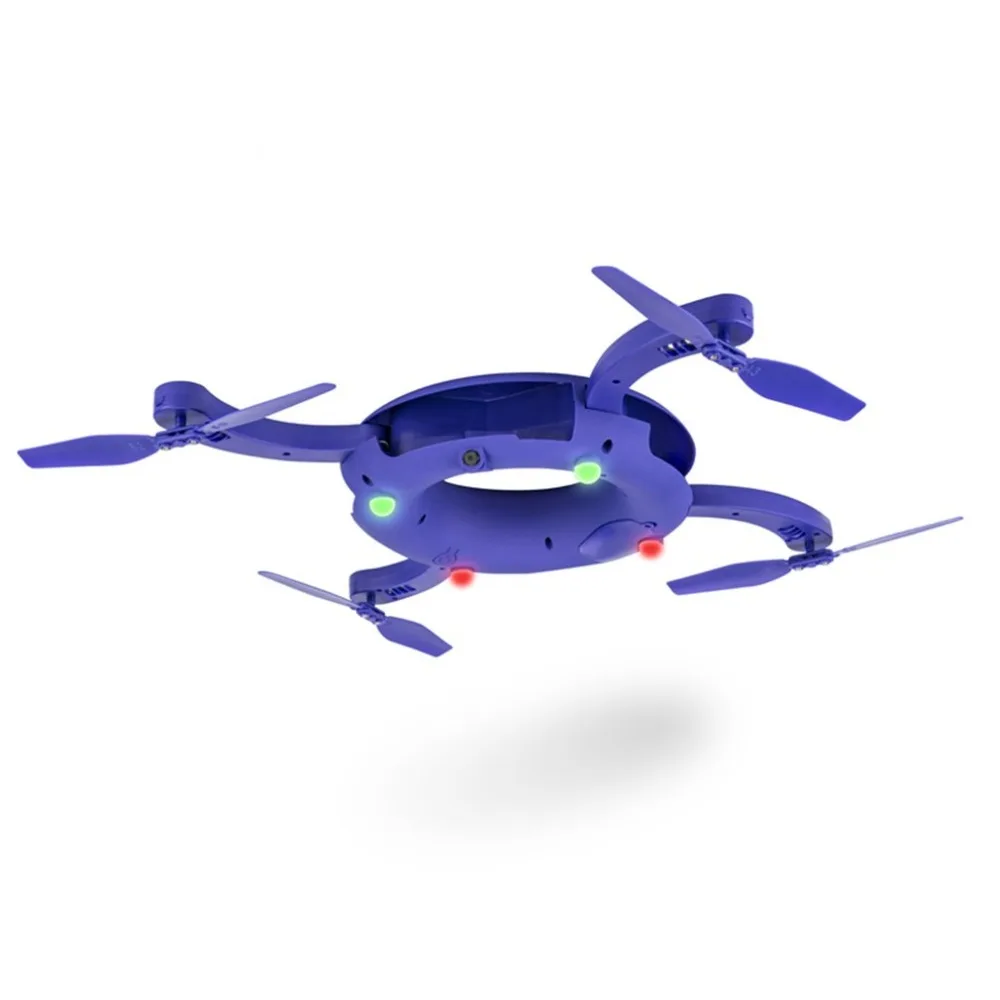 Уникальный Круглый Wi-Fi FPV HD камера браслет Радиоуправляемый Дрон 2,4 г складной поворот фиксированная высота круглый для квадрокоптера игрушка