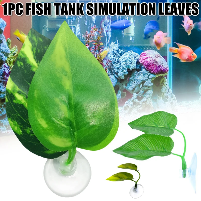Двухслойная Моделирование декоративный лист Betta Fish для отдыха размножения