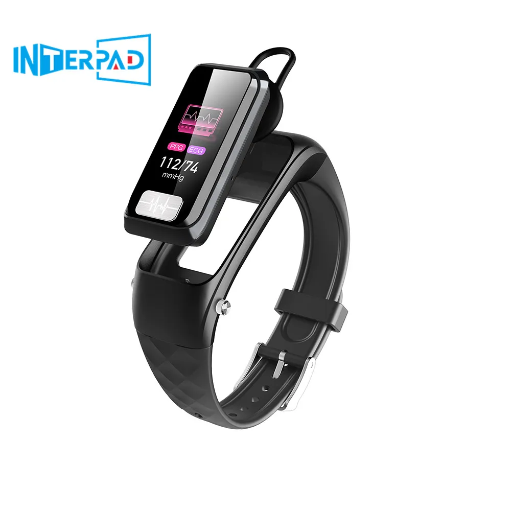 Смарт-браслет Interpad H207, Bluetooth, наушники, трекер сердечного ритма, кровяное давление, трекер сна, напоминание о звонках, умные часы