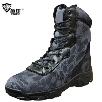 

Men Military Boots Winter Autumn Tactical Shoes Combat Ankle Botas Army Work Shoes Leather Snow Boots Sapato Masculino Mens Boot