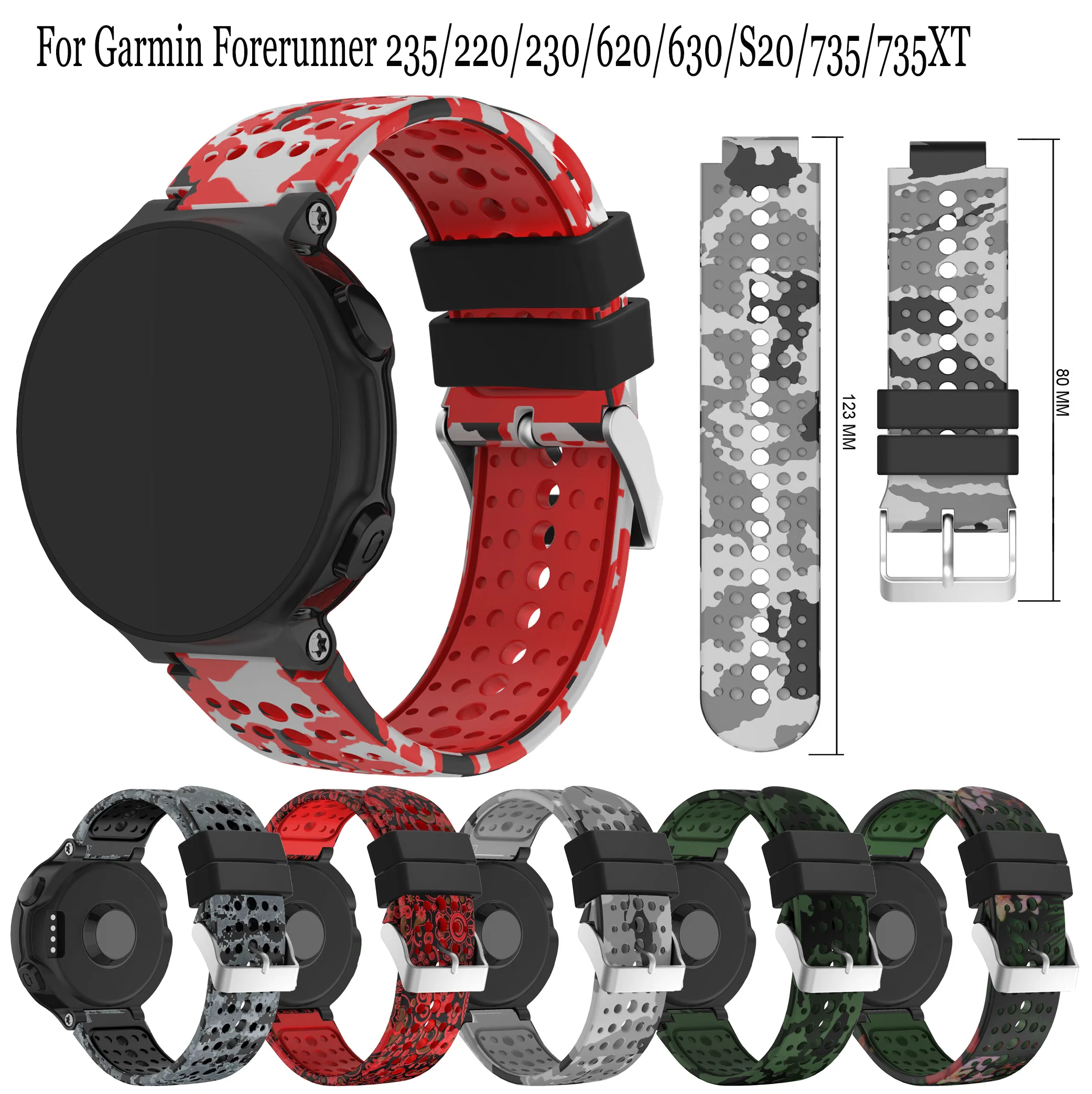GENERICA Correa Silicona Para Garmin Vivoactive 3 Forerunner 245 645