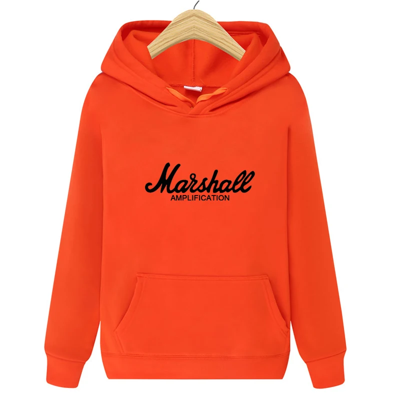 Бренд Marshall, весенне-осенние толстовки с принтами, мужской спортивный костюм, толстовка, Повседневная Толстовка с длинным рукавом, толстовки в стиле хип-хоп, пуловер - Цвет: Orange
