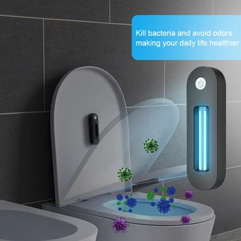 

UV Germicidal Lamp Disinfection USB Charging Portable Home Travel Closestool Bathroom Toilet Ultraviolet Antibacterial Lights