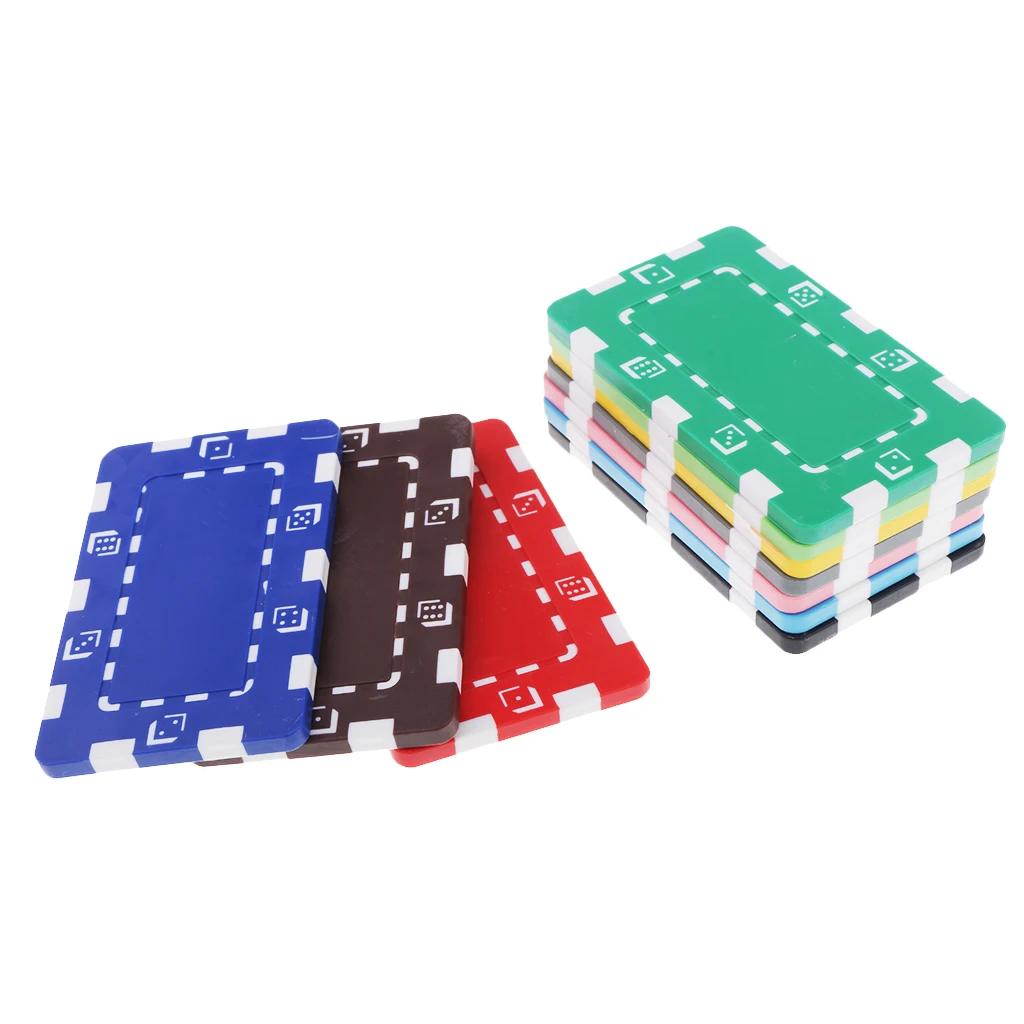 11pcs / Plastic Coins Poker Chips Kit For Table Game Home Casino Party