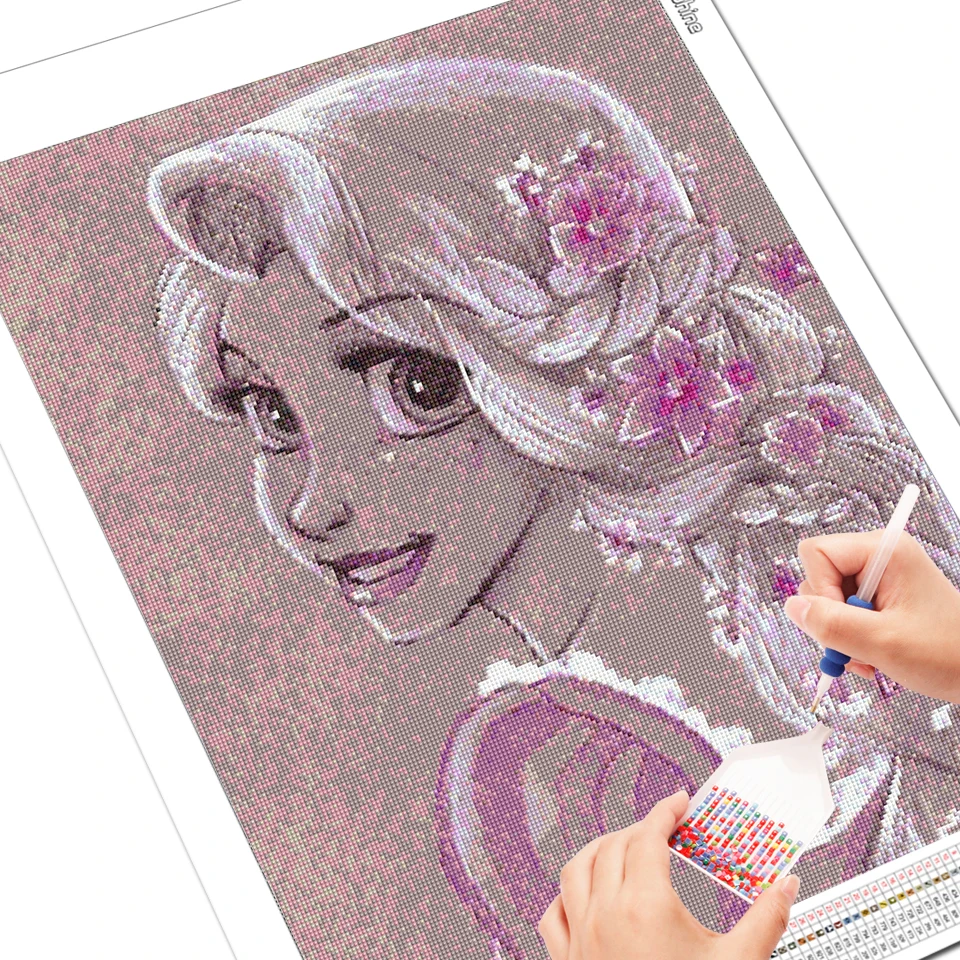 Evershine 5D Diamond Painting Fairy Tale Full Square Diamond Embroidery Sale Princess Picture Of Rhinestones Home Decor Gift