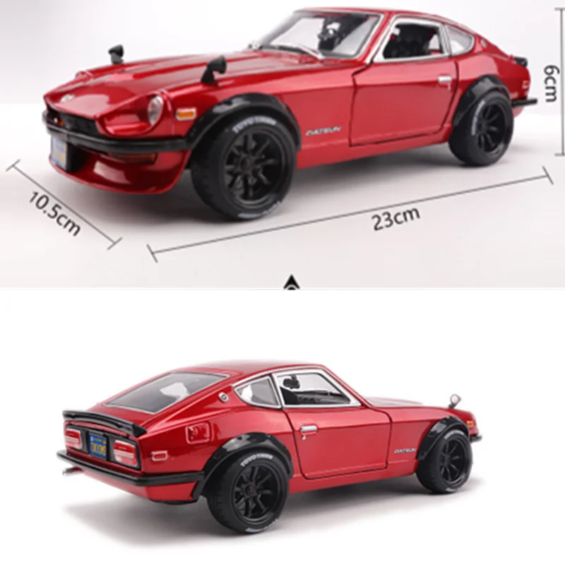 Коллекция 1:18 Масштаб 29 см 1971 240Z супер спортивная модель автомобиля литой под давлением Сплав Классический дисплей спортивного автомобиля для детей и взрослых