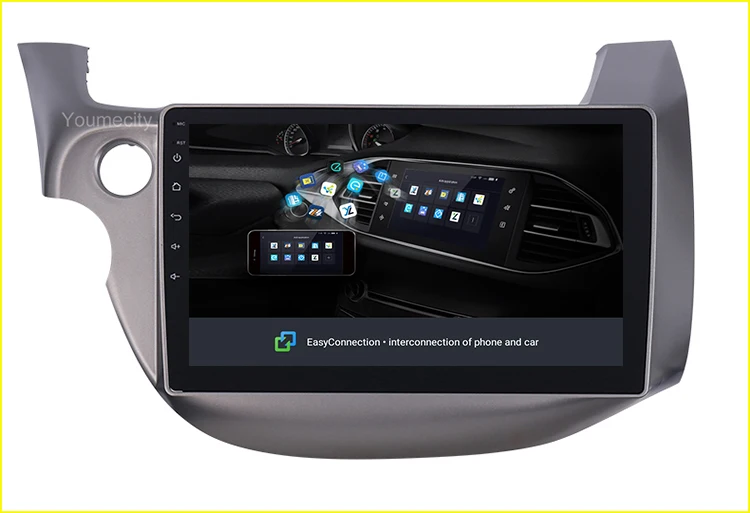 Best Car DVD Player Android 9.0 for HONDA FIT JAZZ 2007 2008 2009 2010 2012 2013 Gps radio video player IPS 1024*600 screen RDS wifi 45