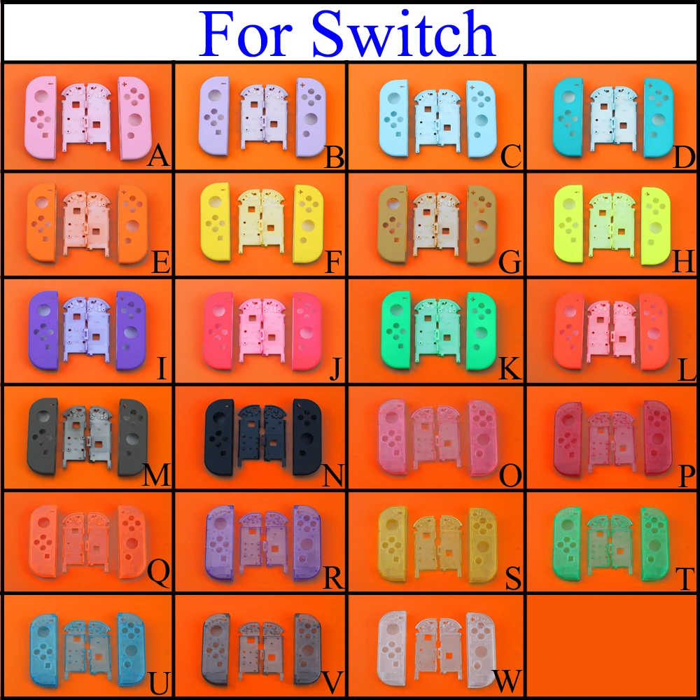 Прозрачный пластиковый чехол YuXi для Nintendo Switch NS Joy Con жесткий левый/правый