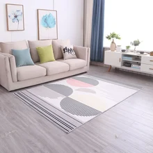 Светильник, цветной, современный, геометрический, Круглый, узор, область, ковер, Декор, коврик для гостиной, спальни, кухни, нескользящий, журнальный столик, коврики