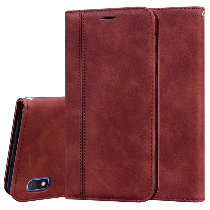 For Samsung Galaxy A10 Case Luxury Wallet Flip Case For Samsung A10 A 10 Cover SM-A105F Business Card Holder Coque Funda Bumper samsung cases cute
