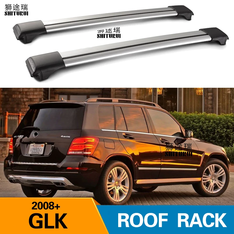 2pcs Roof Bars For Mercedes Benz Glk Suv 5 Door 08 15 X4 Aluminum Alloy Side Bars Cross Rails Roof Rack Luggage Roof Racks Boxes Aliexpress