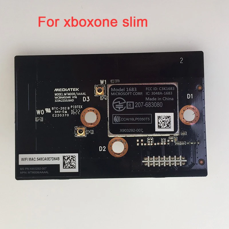 5 шт. оригинал используется для xboxone тонкая плата Wi-Fi запасная часть Bluetooth