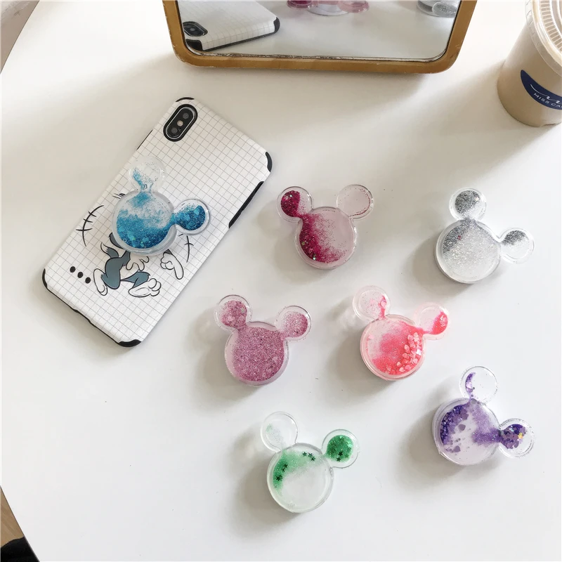 

Shiny mobile phone bracket lazy design universal mobile phone folding telescopic bracket handle bracket for all mobile phones