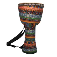 8 дюймов Djembe ударный музыкальный инструмент классический Африканский стиль ручной барабан для детей интерес культивирования