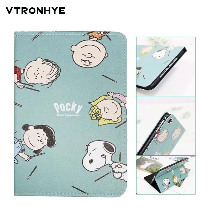 Чехол для планшета для iPad mini 5 Capa Para прекрасный мультфильм PU кожаный смарт-чехол для iPad 9,7 Air 1/2 Mini 4 авто сна