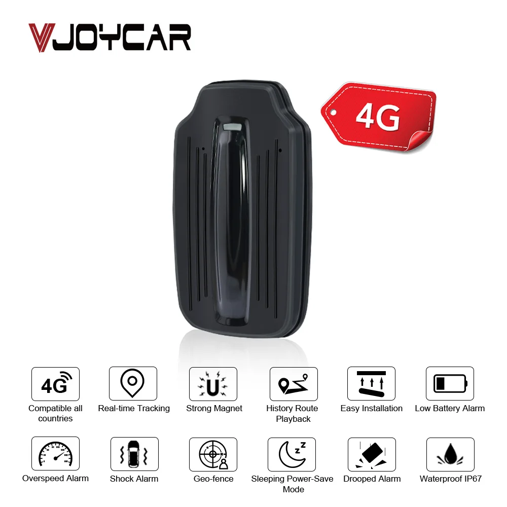 GPS Tracker GPS104 TK104 with magnets 6000mAh battety Over speed alarm No Box