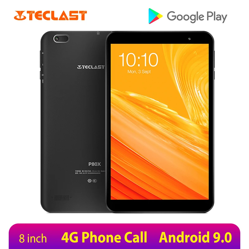 

Teclast P80X Android 9.0 Tablet PC 8 inch 1280x800 4G Phablet SC9863A Octa Core 2GB RAM 16GB ROM Tablets GPS Dual Camera TF Slot
