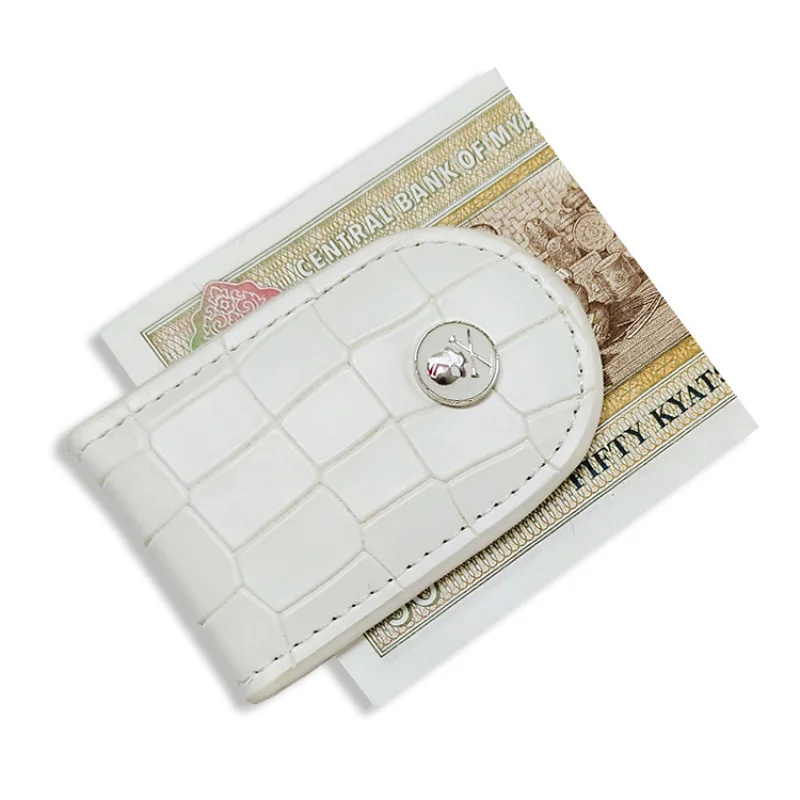 Korean PU Leather Crocodile Pattern Mini Coin Wallet Magnetic Money Clip Golf Short Men Magic Wallet Money Cash Card Holder Purs credit card holder synthetic leather wallet