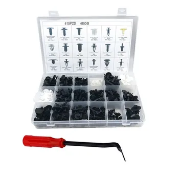 

18 Size 415Pcs Auto Fastener Clip Mixed Car Door Trim Panel Retainer Fastener Kit For Toyota for Ford FOR Honda For Chrysler