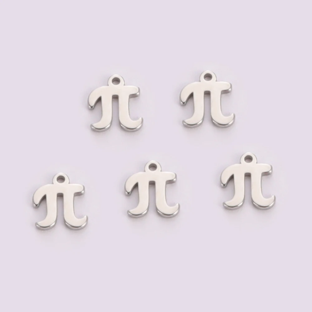 Stainless Steel Greek Alphabet Dollar Symbol Charms for DIY Jewelry Making – Set of 5