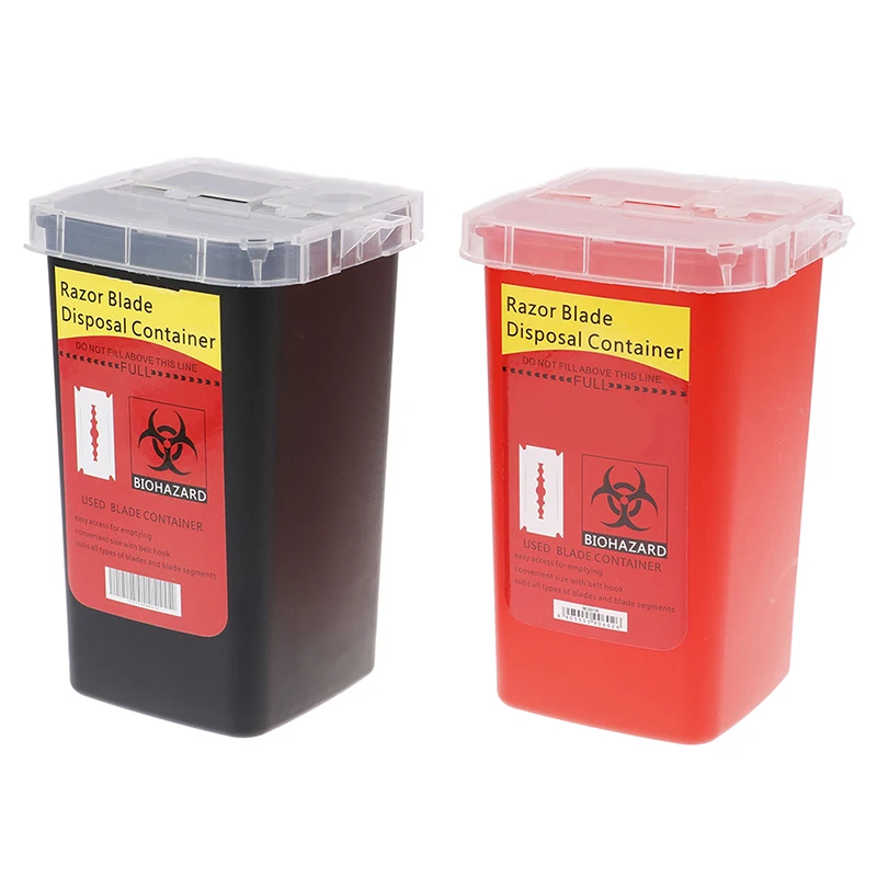 Big Capacity Sharps Container Medical Needles Bin Biohazard Tattoo Piercing Needles Disposal Collect Box Tattoo Artist Waste Box