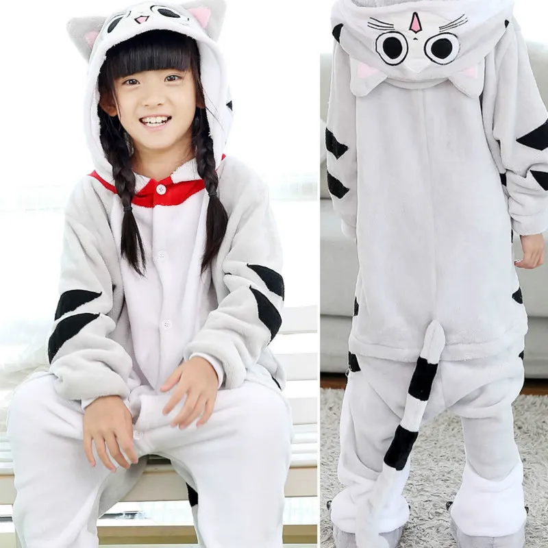Детский комбинезон «кугуруми»; маскарадный костюм с изображением панды и динозавра; зимняя Фланелевая Пижама для мальчиков и девочек; детская пижама; костюм для сна