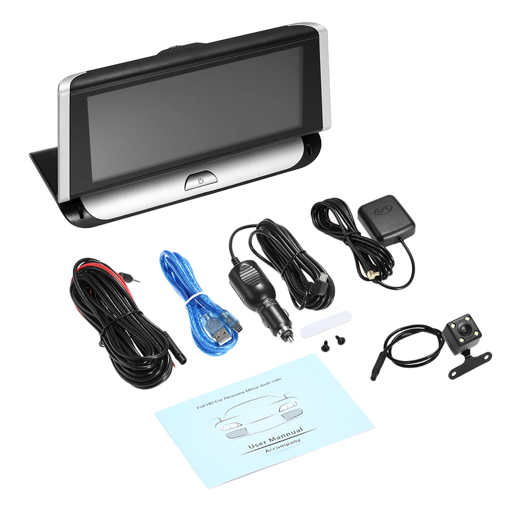 6,8" 3g Android автомобильный видеорегистратор 1080P gps навигация ADAS Full HD видеокамера BT WiFi двойной объектив грузовик браузер