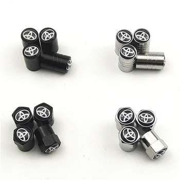 

new Car Sport Styling Car Wheel Tire Valve Caps Case For toyota corolla chr auris rav4 yaris avensis Car sticker accessories