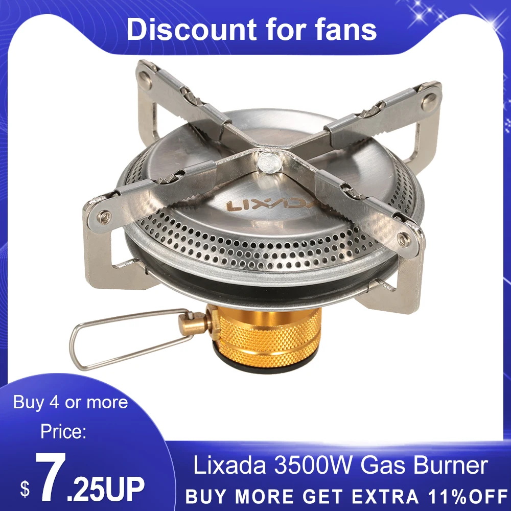 Cooking Gas Burner Stove-Furnace Gas-Stove 3500W Ultralight Picnic Lixada Portable Outdoor Camping