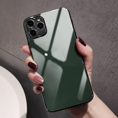 Защитная пленка для iPhone 11 Pro Max, защитная пленка для задней панели из закаленного стекла для iPhone 11 Pro Max Aurora, заднее стекло - Color: Green
