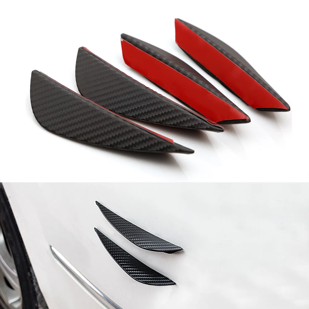 

Car Styling Valence Chin Accessory 4Pcs Front Bumper Lip Splitter Fin Auto Body Kit for audi a3 golf 5 chevrolet cruze