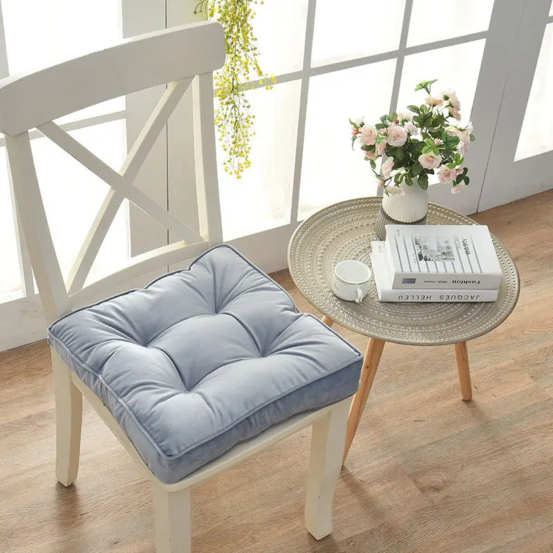 Square Chair Cushion Thicken Buttocks Seat Mat Can Be Fixed On Chair Dinning Stool Cushions Breathable Sit Pillow Home Seat Mat