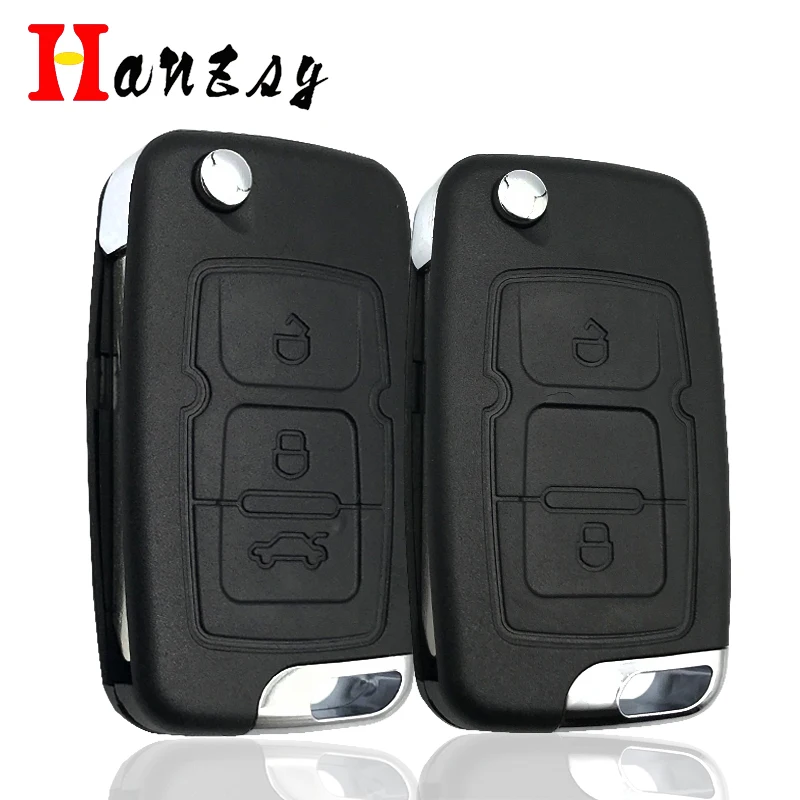 2/3 botones coche caso clave para Geely Emgrand 7 EC7 EC715 EC718 Emgrand7 EC7-RV EC715 EC718-RV carcasa de llave abatible plegable Fob cubierta