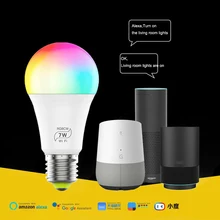 E27 Magic music bulb,Wifi smart home automatic light bulb,compatible for Alexa Google Home Siri IFTTT,RGB Dimmable WiFi LED Bulb