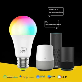 

E27 Magic music bulb,Wifi smart home automatic light bulb,compatible for Alexa Google Home Siri IFTTT,RGB Dimmable WiFi LED Bulb