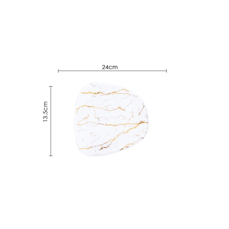 Прямой маркетинг креативный Пномпень мраморная Западная керамика чаша тарелка домашний ресторан отель Стейк Салат украшение лоток для хранения - Цвет: as the picture shows