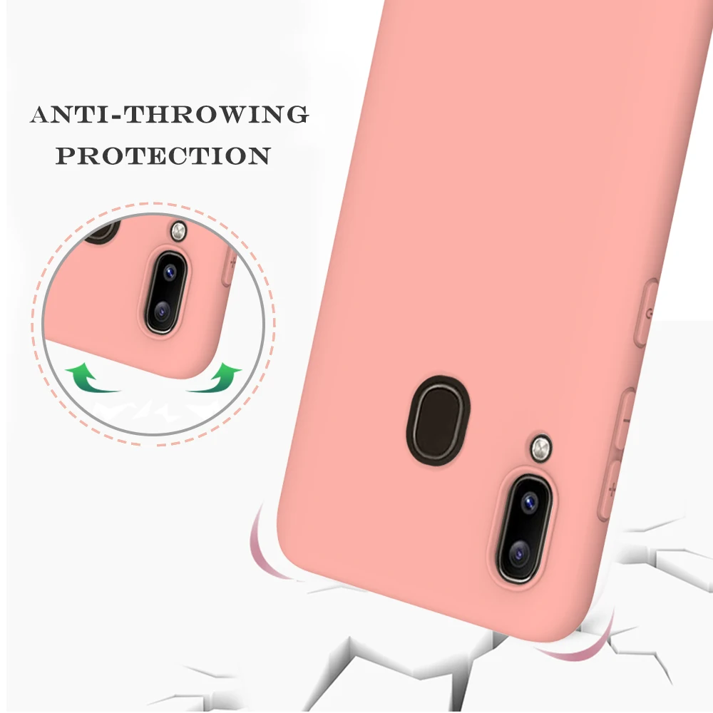 Soft Matte Silicone TPU Phone Case - Solid Color Protective Cover