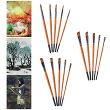 5 P5 шт нейлоновые волосы набор кистей для рисования для художника инструмент акриловые акварельные художественные поставки масляные краски ручки Горячая Распродажа